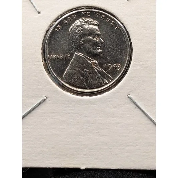 1943 Steel Lincoln Wheat Penny WWII Issue - Picture 1 of 2